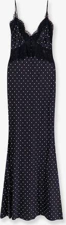 Self Portrait Vestito lungo in satin a pois - SELF PORTRAIT - gender_Woman