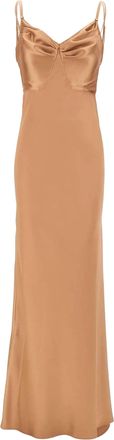 Elisabetta Franchi Suede Satin Dress