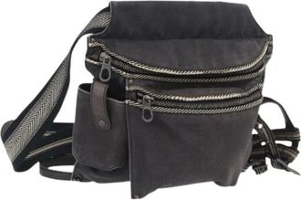 Bottega Veneta Pre-owned Cross Body Bags, female, Blue, Size: ONE SIZE Pre-owned Canvas Shoulder Bag