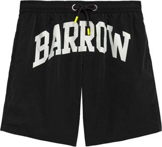 Barrow logo print swim shorts - men - Fabric - M - Black