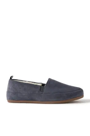 Mulo Fleece-Lined Suede Loafers