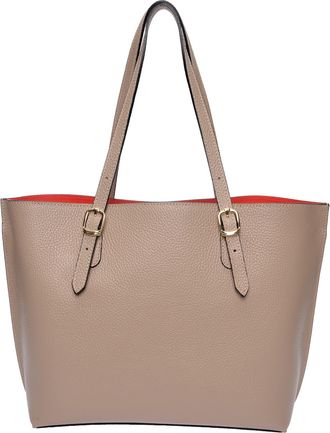 Isabella Rhea Beige Rundleer Tas