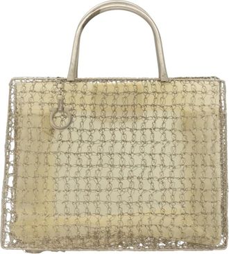 Ferragamo Silver Metal Handbag (Pre-Owned)