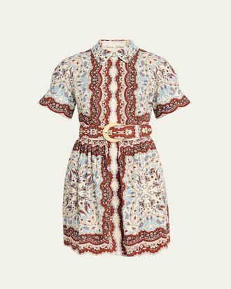 Cara Cara Malena Paisley Mini Shirtdress