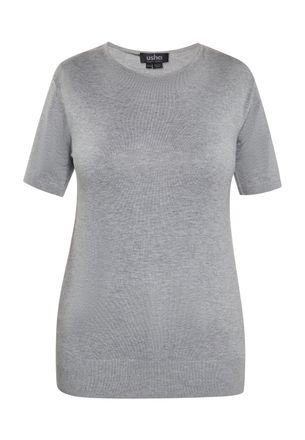 Usha T-shirt Dames grijs melange