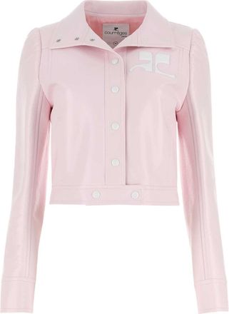 Courrèges Light Pink Vinyl Jacket
