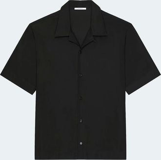 Givenchy Mens Branded Bowling Shirt Black - Size: 40/Regular