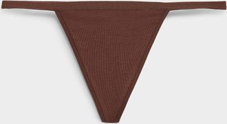 Miiyu Womens Stretch ultra-comfortable string thong Organic cotton & TENCEL TM modal