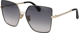 Max Mara Black Metal Womens Sunglasses
