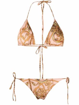 Philipp Plein Triangel bikini - Beige