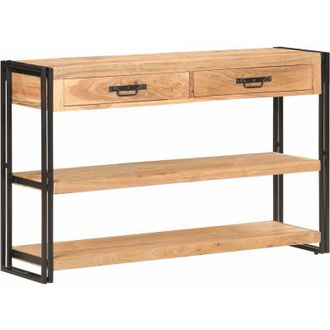 vidaXL Aparador De Madera Maciza De Acacia 120x30x75 Cm Vidaxl