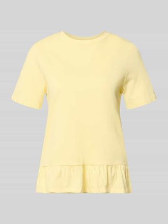 Pieces Regular Fit T-Shirt aus reiner Baumwolle Modell DISSO in Hellgelb, Gr&ouml;&szlig;e XL