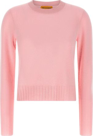 Guest In Residence Shrunken Crew Maglioni Rosa-Donna