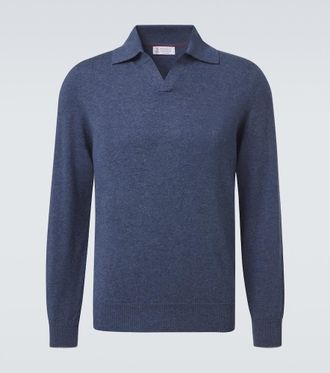 Brunello Cucinelli Cashmere polo sweater