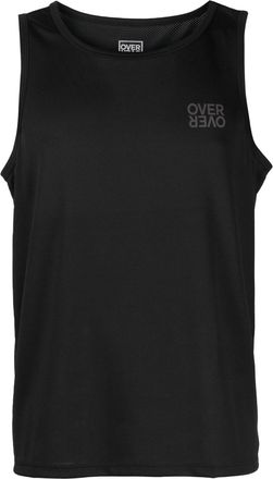 OVER OVER logo-print sports vest top - men - Elastane/Polyamide/Elastane/Polyamide - S - Black