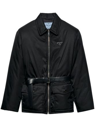Prada Jack met ceintuur en logo - Zwart