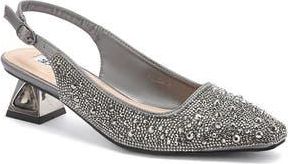 Lady Couture Ronda Slingback Pump in Pewter at Nordstrom Rack, Size 12