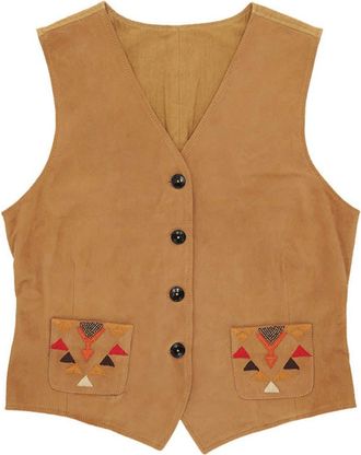 Fortela Chamois Leather Vest in Camel at Nordstrom, Size 44 Eu