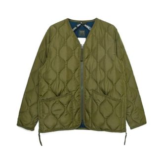 TAION V-neck Zip Jacket - Heren - Winterjassen - Groen - L - Jassen