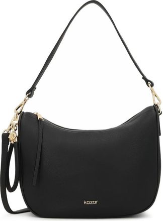 Kazar Bolso de Hombro de Cuero Suave Contorneado - Bags - Mujer - Negro - ONE SIZE