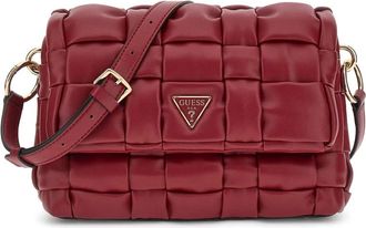 Guess Marion Crossbody Bag - Dames - Schoudertassen - Rood - ONE Size - Leer - Tassen