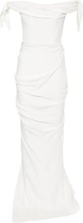 Cult Gaia Off-shoulder Draped Maxi Dress