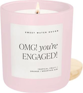 Sweet Water Decor 15 oz Wedding and Engagement Candles in Omg! Youre Engaged! at Nordstrom