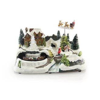 F&eacute;&eacute;ric Lights & Christmas Pueblo navide&ntilde;o de poliestireno 31x18,5x19,5cm