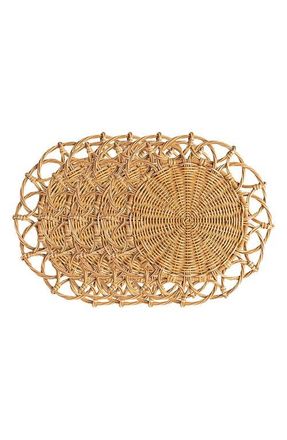 Juliska Provence Set of 4 Rattan Placemats in Natural at Nordstrom