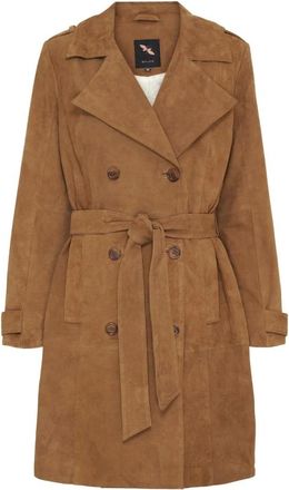 BTF-CPH Trench in camoscio - - Coats - Donna - Marrone - L