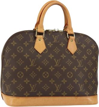 Louis Vuitton Alma Handbag Monogram Canvas Brown Canvas Handbag (Pre-Owned)