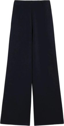 Max Mara Strillo Broek - Dames - Wijde Broeken - Blauw - XS - Broeken
