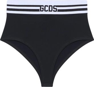 GCDS High-waist Jacquard Logo Brief - Dames - Onderbroek - Zwart - M - Ondergoed