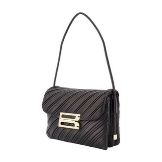 Victoria Beckham Womens Shoulder Bag Black Calfskin
