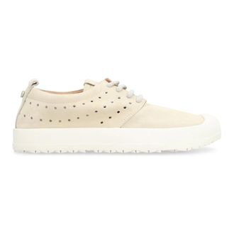 Volta Sneakers, unisex, Beige, Size: 13 US Suede Sneakers with Rubber Cap Toe