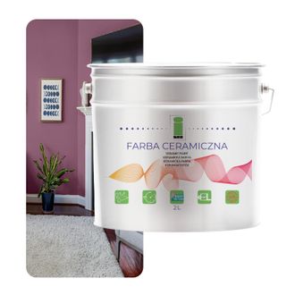OEM Pintura Cer&aacute;mica Para Paredes, Lavable, Morada, 2 L, Resistente A Las Manchas