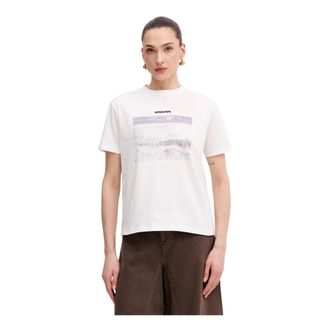 Patrizia Pepe T-shirt stampata - - Tops - Donna - Bianco - S
