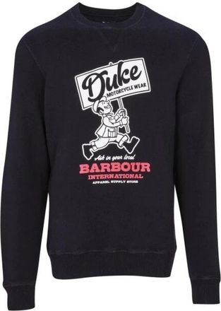Barbour Famous Duke Sweatshirt - Heren - Sweatshirts - Zwart - XL - Katoen - Hoodies & sweatvesten