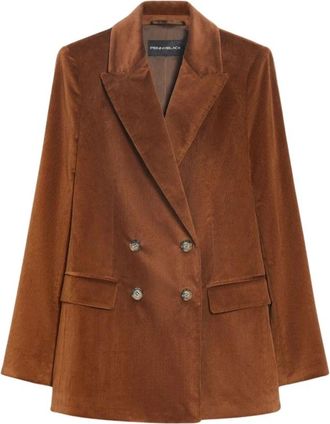 Pennyblack Dames, Jassen, Bruin, Maat: XL Corduroy