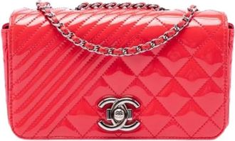 Chanel Pre-owned Coco Boy Flap Bag - Dames - Vintage Schoudertas - Rood - ONE Size - Leer - Vintage