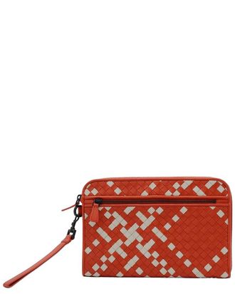 Bottega Veneta Two-Tone Leather Clutch