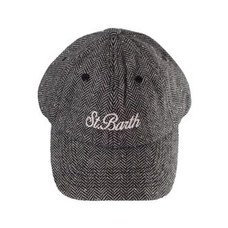 MC2 Saint Barth Accessoires, Heren, Zwart, ONE Size, Wol, Baseball Wool Hat