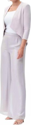 Joseph Ribkoff Silky Knit Bolero In Mother Of Pearl
