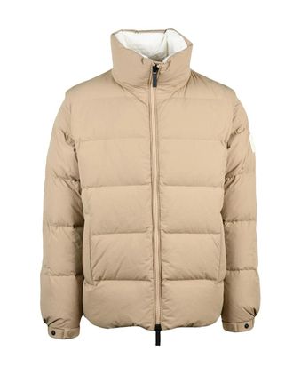 Afterlabel Removable Sleeve Down Jacket With High Collar And Versatile Design
