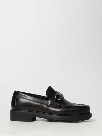 Ferragamo Mocassino Gancini Ferragamo in pelle spazzolata