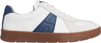 S&ouml;fft Mens Verano Leather Sneaker In Bright White/navy