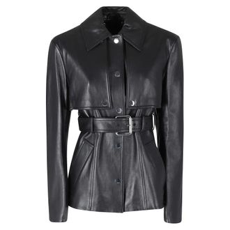 Sportmax Sportmax, Leather Jackets, female, Black, Size: XS Tenzone Jacket