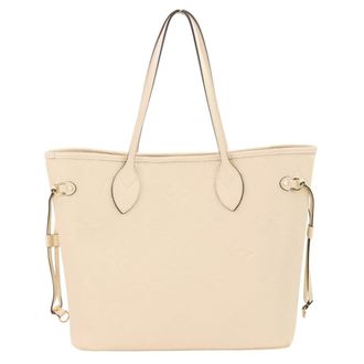 Louis Vuitton Cream Monogram Empreinte Tote Bag (Pre-Owned)