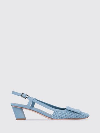 Roger Vivier Slingback Belle Vivier Roger Vivier in denim e camoscio
