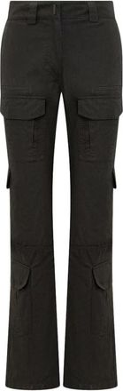 Givenchy Cargobroek met Meerdere Zakken - Dames - Straight fit broeken - Zwart - S - Katoen - Broeken
